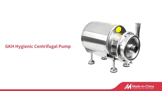 3kw Stainless Sanitary Centrifugal Pump Dairy Pump with Electric Motor 